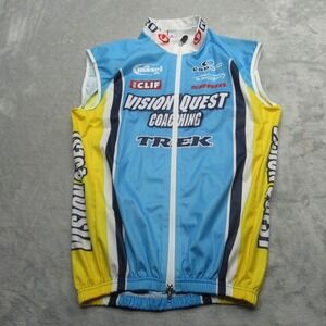 Capoforma Cycling Vest‎ Unisex Small Light Blue Vision Quest TREK Full Zip Italy